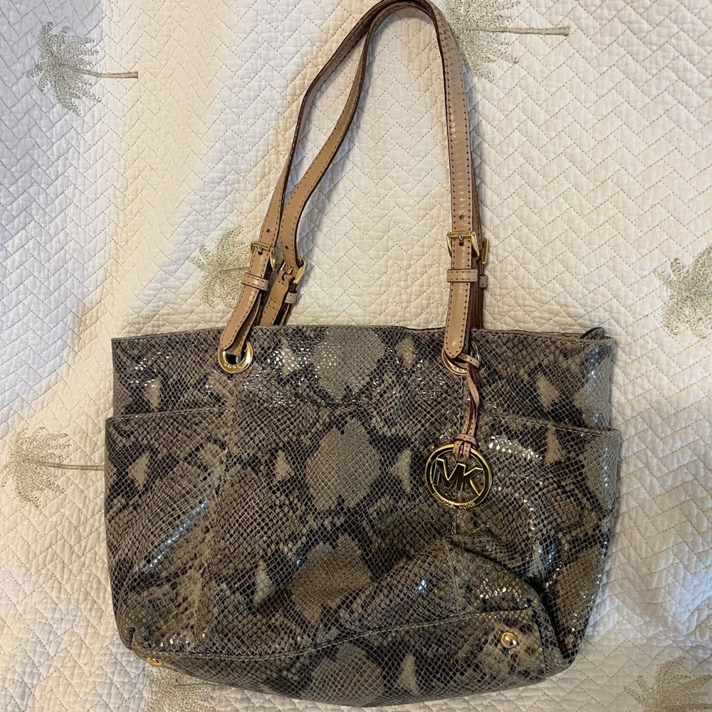 Michael Kors Jet Set Python Bag